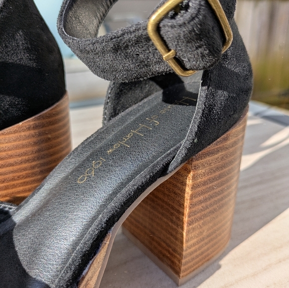 House Of Harlow 1960 Ankle Strap Shoes 7.5 Black NWT - Picture 7 of 8